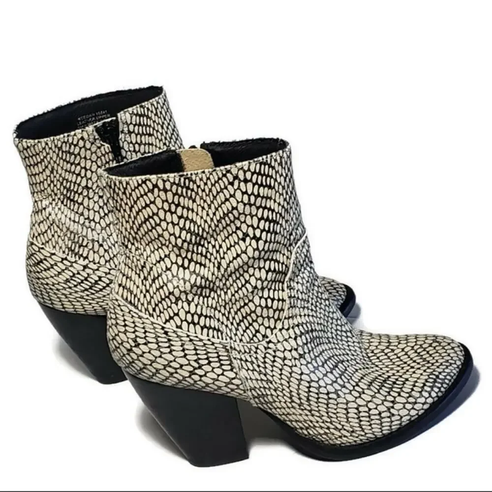 Anthropologie Matisse Keegan Snakeskin Booties 6.5